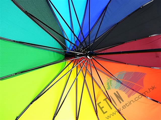 Etin Gyro design sharp rainbow umbrella A017