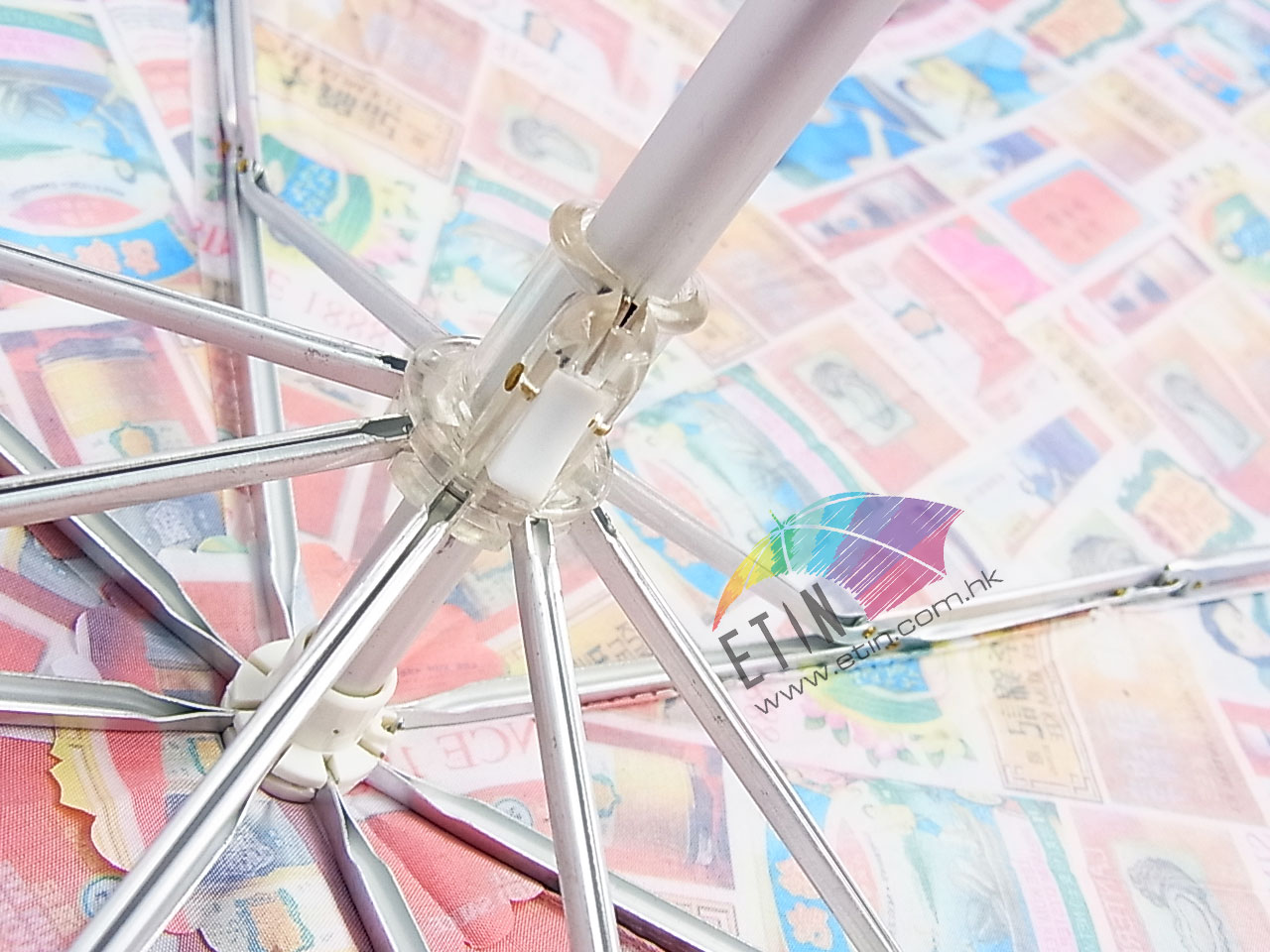 Etin Full 4C printed folding umbrella B025