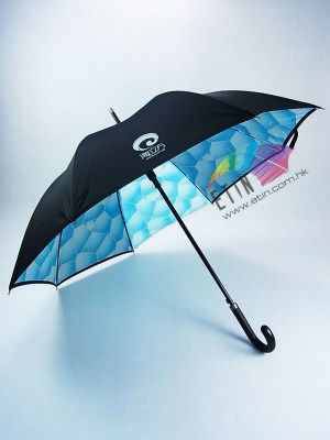 Double Layer with printing inner umbrella A028